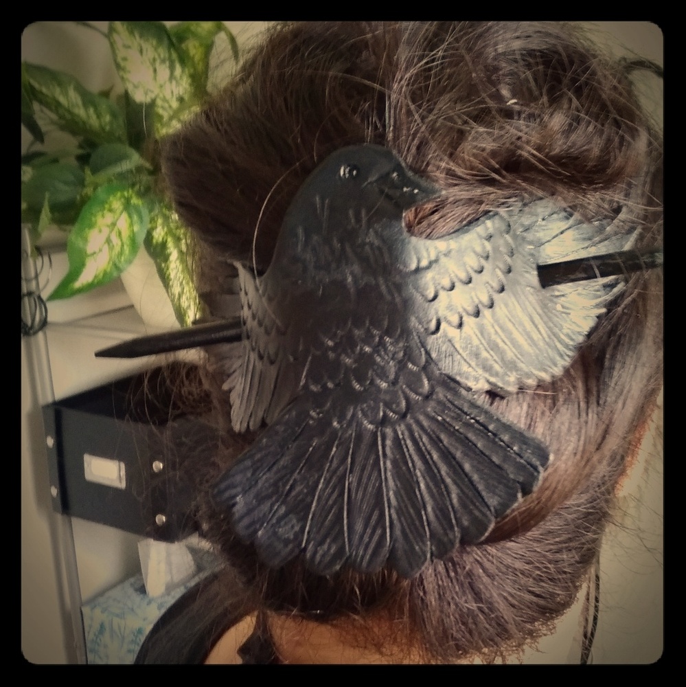 Raven Hair Slide